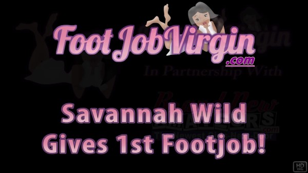 Amateur Savannah gives a footjob while masturbating at Footjob Virgin Porn Photo with  naked