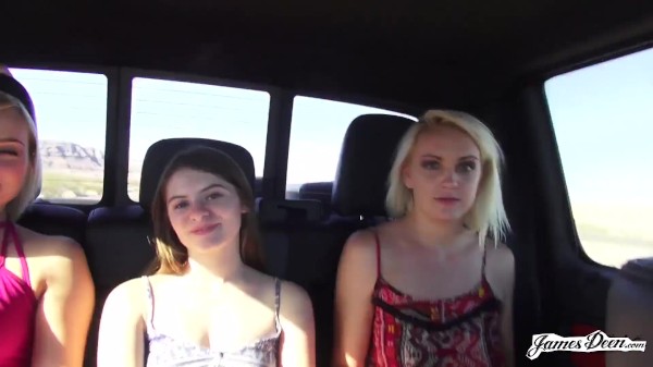 MARILYN MOORE, ALICE MARCH AND KATE ENGLAND HAVE A CAR ORGY