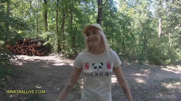 Tag Team Girl Lost in Woods - Marilyn Sugar Rimming Squirting Two Creampies Part 1 of 2